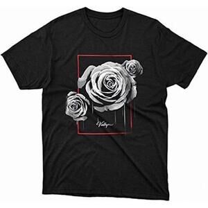 Valkyrae Valkyrae White Rose Drip Tshirt